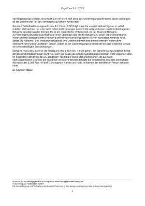 Vorschauseite 4: Zur Kontrolbetreuung – § 1820 Abs. 4 BGB