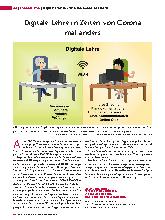 Vorschauseite 1: Digitale Lehre in Zeiten von Corona mal anders