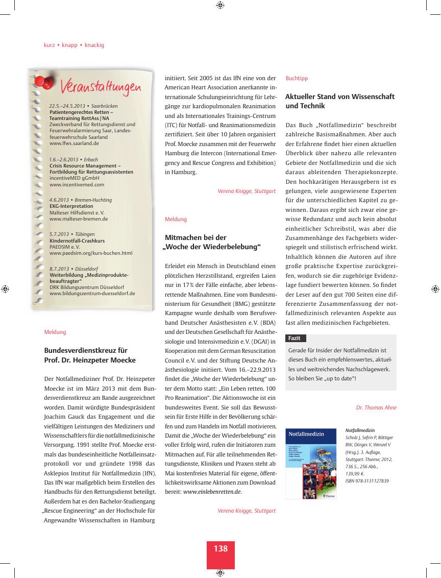 Vorschauseite 1: Buchtipp ? Aktueller Stand von Wissenschaft und Technik