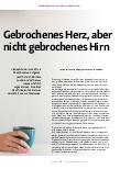 Vorschauseite 2: Gebrochenes Herz, aber nicht gebrochenes Hirn