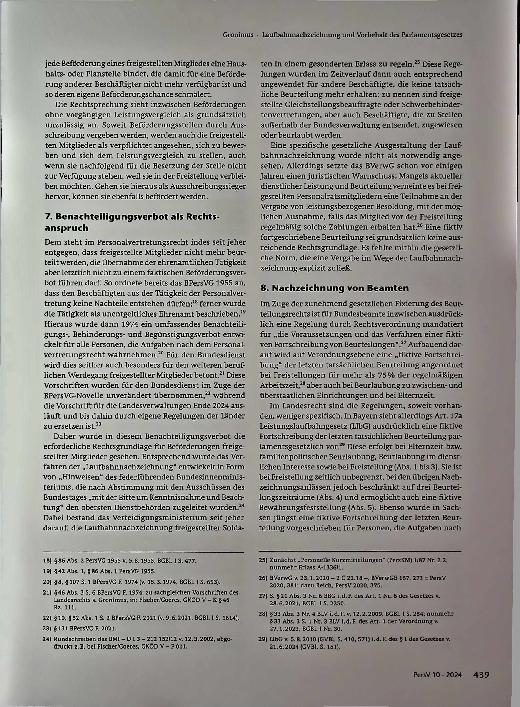 Vorschauseite 4: Laufbahnzeichnung und Vorbehalt des Parlamentsgesetzes