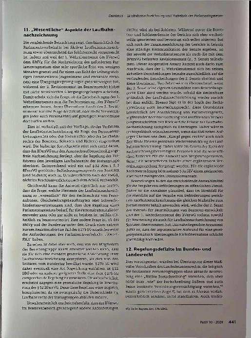 Vorschauseite 6: Laufbahnzeichnung und Vorbehalt des Parlamentsgesetzes