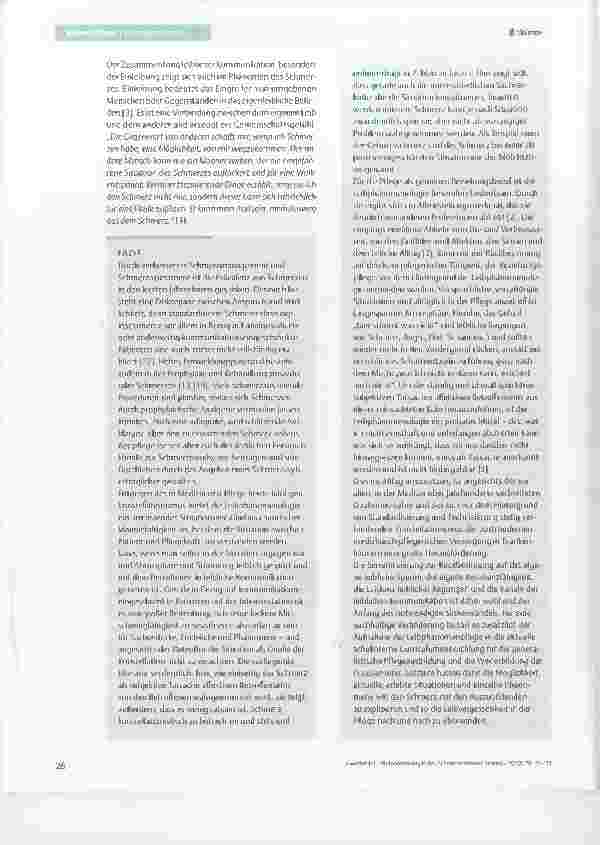 Vorschauseite 5: Phänomenologie des Schmerzerlebens von Patienten auf der Intensivstation