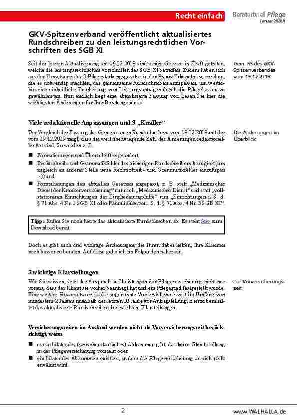 Vorschauseite 2: Inhalt dieser Ausgabe Recht einfach Arbeitshilfe