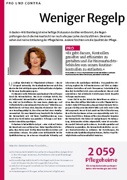 Vorschauseite 1: Weniger Regelprüfungen?