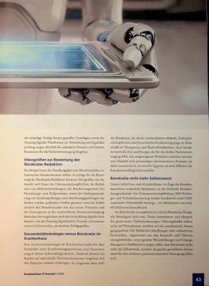 Vorschauseite 2: Ergebnisorienfter Bürokratie-Design im Krankenhaus: Von der Pflicht zur Kür