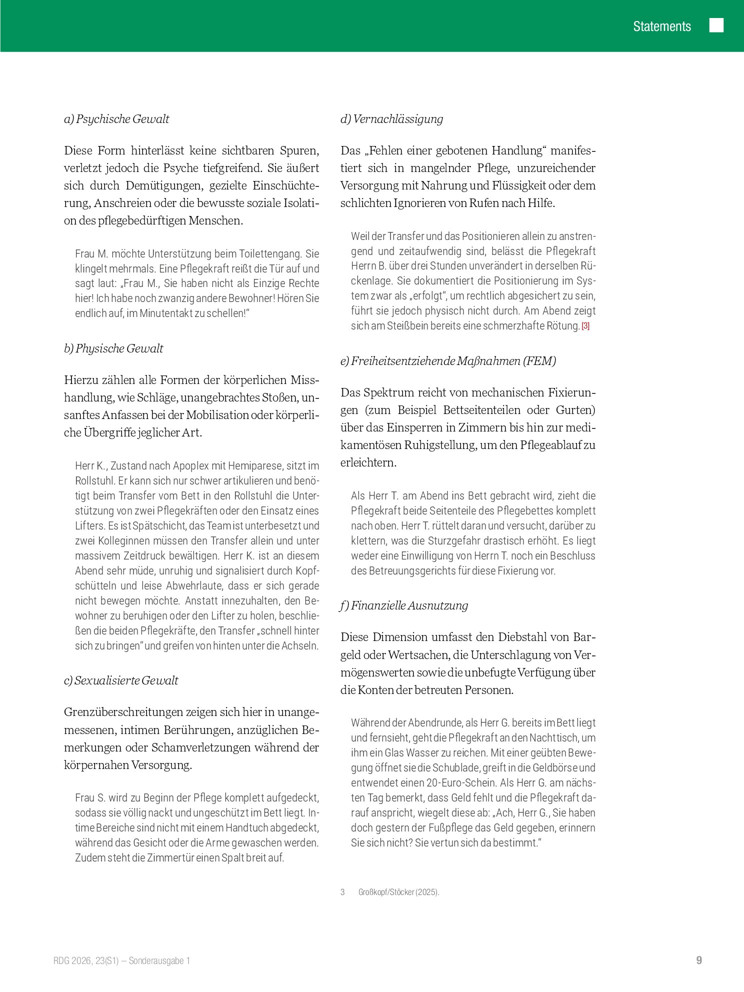 Vorschauseite 2: Gewalt von und gegen Pflegekräfte – was tun? Wenn Pflege zur Grenzerfahrung wird