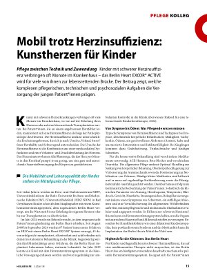 Vorschauseite 1: Mobil trotz Herzinsuffizienz: Kunstherzen für Kinder