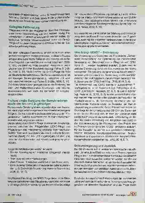 Vorschauseite 3: Geriatrischer Konsiliardienst - ein innovatives Wirkungsfeld der professionellen Pflege