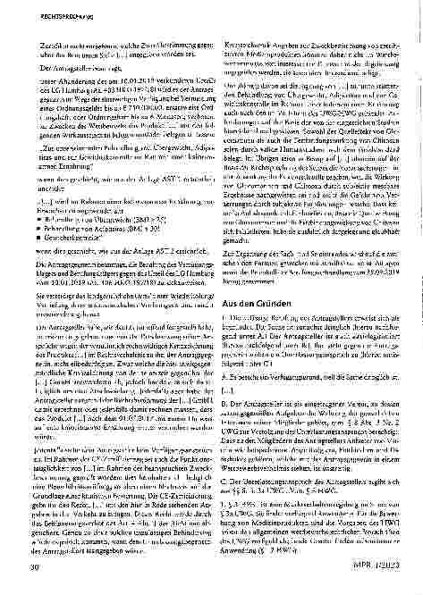 Vorschauseite 3: Bedeutung der CE-Zertifizierung im Wettbewerbsprozess §§ 1, 3, 17 HWG, §§ 3, 6, 18, 37 MPG, §§ 3, 3a, 8, 12 UWG, Art. 1, 4, 8, 11, 13, 17, 18, Anh. I, II RL 93/42/EWG