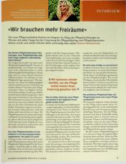 Vorschauseite 1: "Wir brauchen mehr Freiräume."