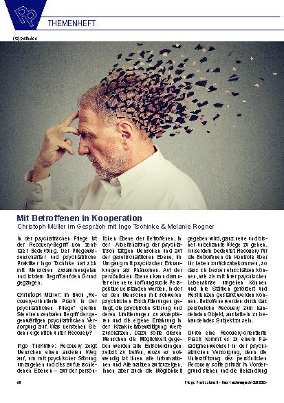 Vorschauseite 1: Mit Betroffenen in Kooperation