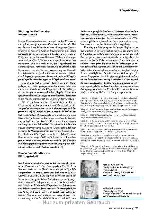 Vorschauseite 4: IN WIDERSPRÜCHEN DENKEN LERNEN