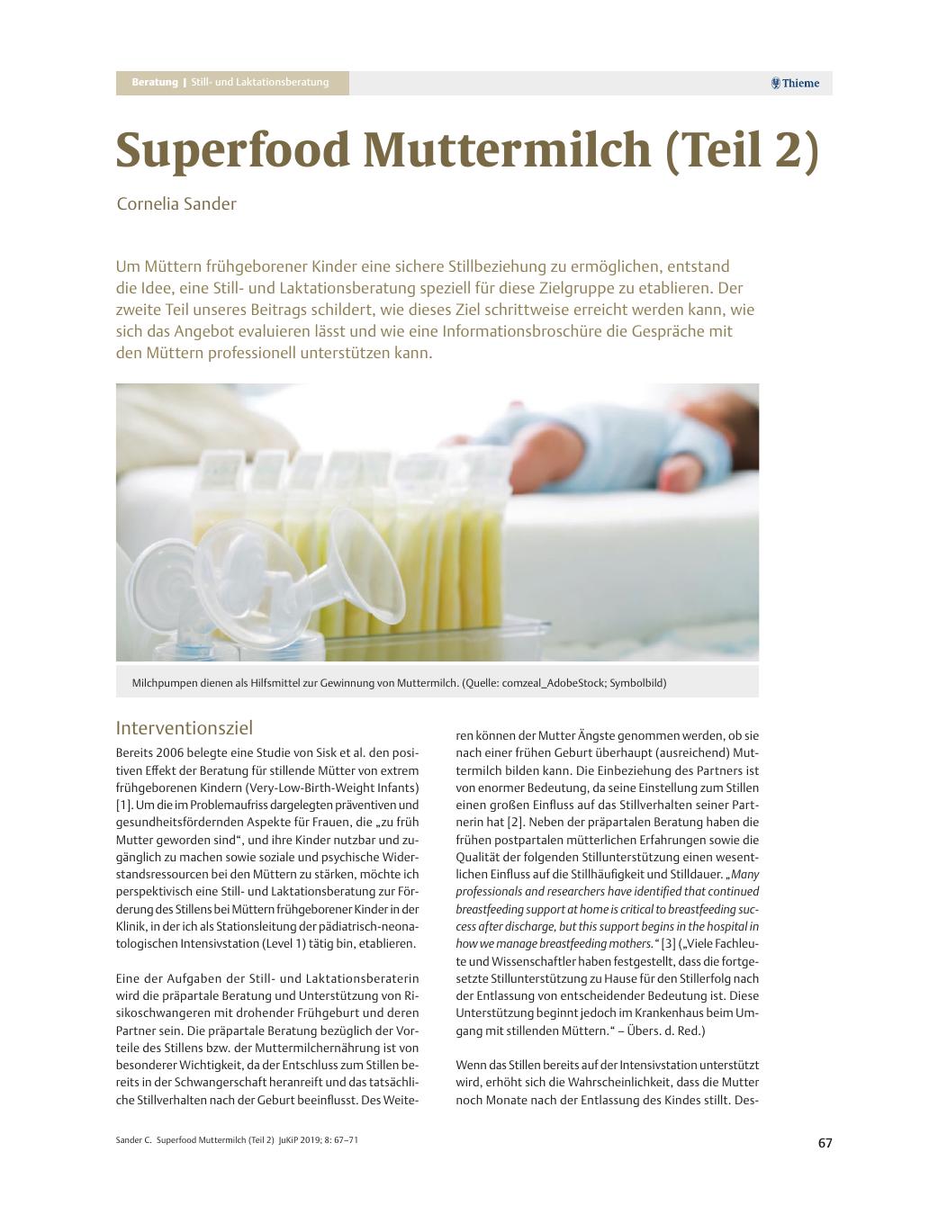 Vorschauseite 1: Superfood Muttermilch (Teil 2)