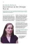 Vorschauseite 1: Das Interesse an der Chirurgie flaut ab.