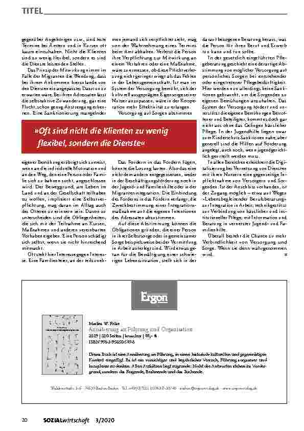 Vorschauseite 3: Verbindlichkeiten bei sozialer Versorgung