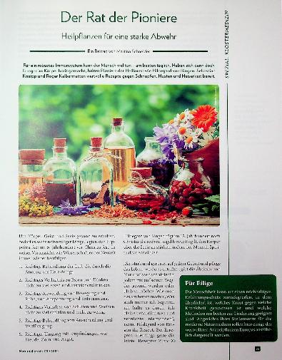 Vorschauseite 1: Der Rat der Pioniere: Heilpflanzen für eine starke Abwehr