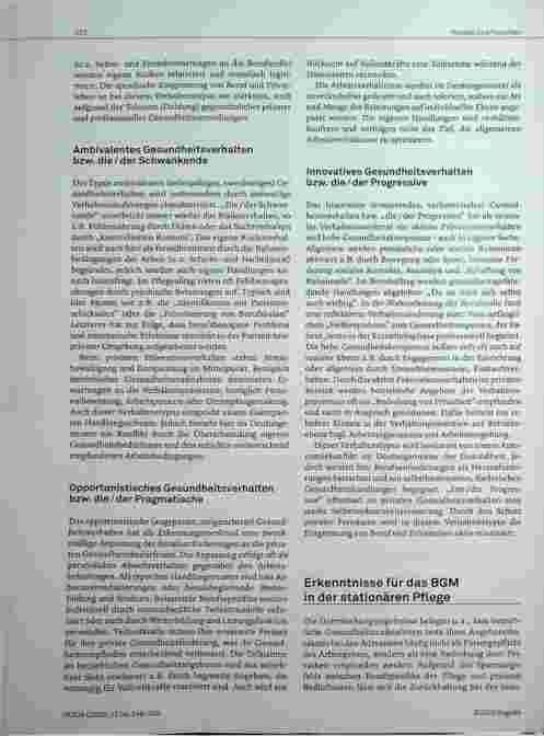 Vorschauseite 4: Das Gesundheitsverhalten von Pflegefachpersonen: Handlungsstrategien des Betrieblichen Gesundheitsmanagements