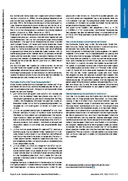 Vorschauseite 2: Studienzusammenfassung: Immersive Virtual Reality: Eine effektive Strategie zur Stressreduktion bei jungen Erwachsenen