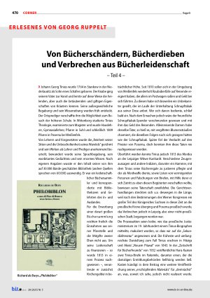 Vorschauseite 1: Von Bücherschändern, Bücherdieben und Verbrechen aus Bücherleidenschaft – Teil 4 –