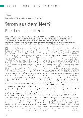 Vorschauseite 1: Strom aus dem Netz? Nur bei Lastspitzen!