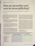 Vorschauseite 1: Was ist steuerfrei und was ist steuerpflichtig?
