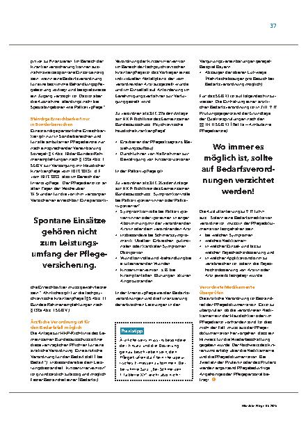 Vorschauseite 2: Die Bedarfsverordnung – Was ist zu beachten?