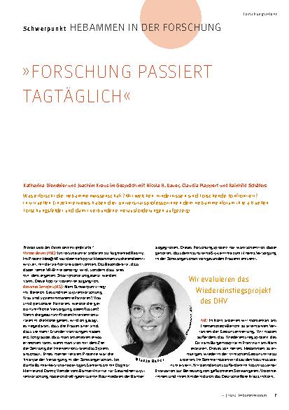 Vorschauseite 1: "Forschung passiert tagtäglich. "