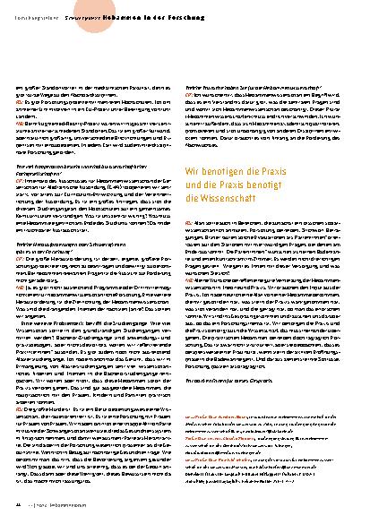 Vorschauseite 5: "Forschung passiert tagtäglich. "