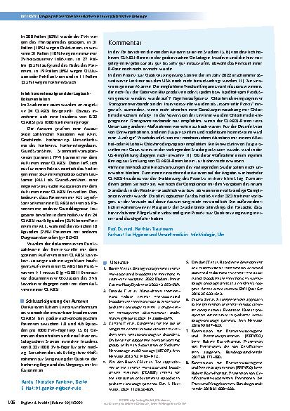 Vorschauseite 3: Umgang mit zentralen Venenkathetern in der pädiatrischen Onkologie: Pflegekräfte starten ein eigenes Projekt zur Qualitätssicherung