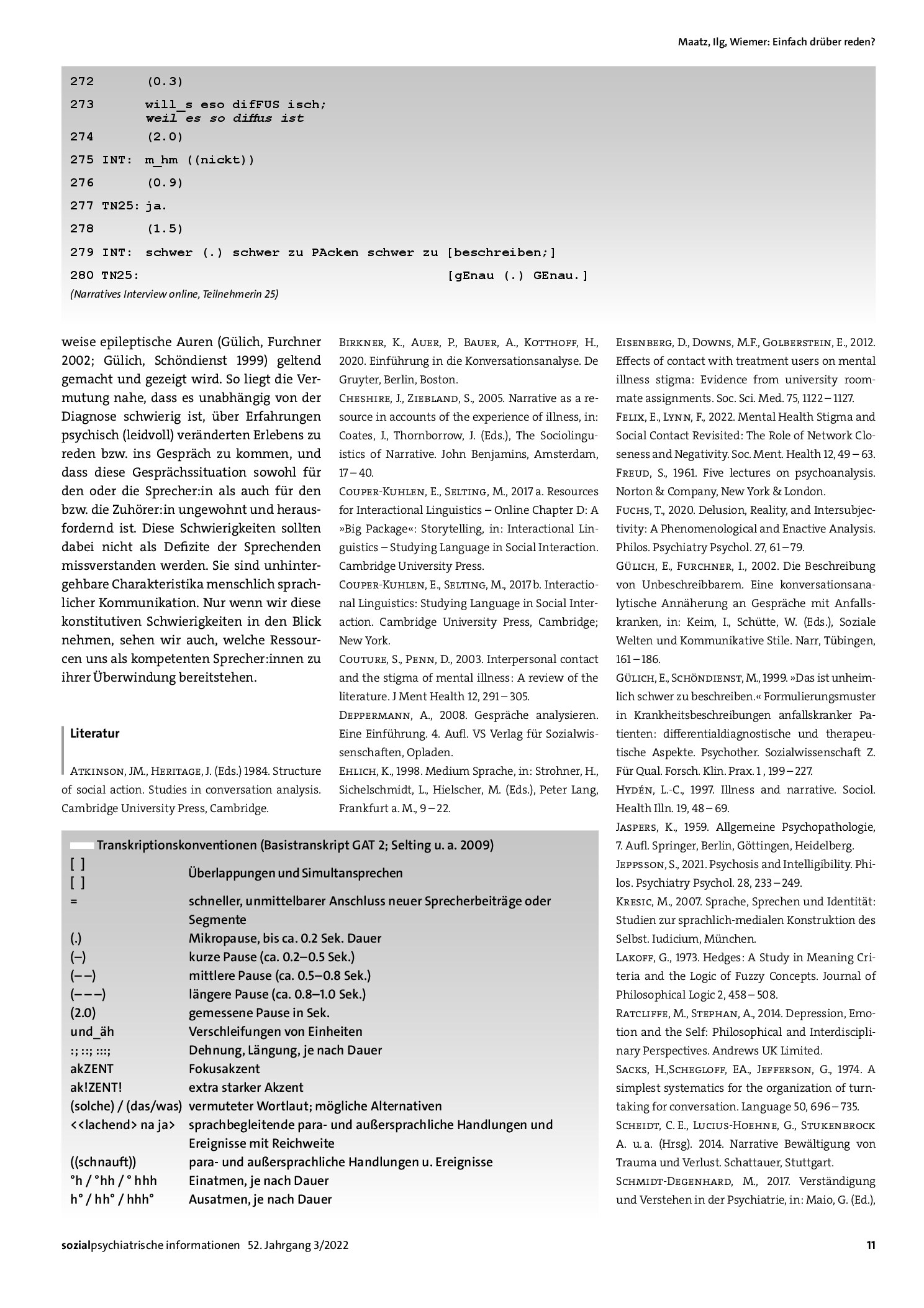 Vorschauseite 6: Einfach drüber reden? Eine interdisziplinäre Untersuchung zu Schwierigkeiten und Ressourcen beim Reden über Erfahrungen psychischer Erkrankung
