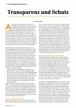Vorschauseite 1: Transparenz und Schutz