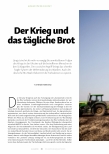 Vorschauseite 1: Der Krieg und das tägliche Brot