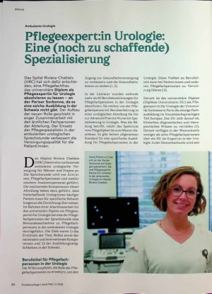 Vorschauseite 1: Pflegeexpert: in Urologie: Eine (noch zu schaffende) Spezialisierung