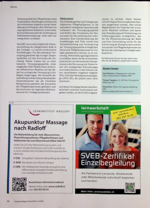 Vorschauseite 3: Pflegeexpert: in Urologie: Eine (noch zu schaffende) Spezialisierung