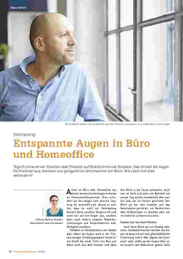 Vorschauseite 1: Entspannte Augen im Büro und Homeoffice