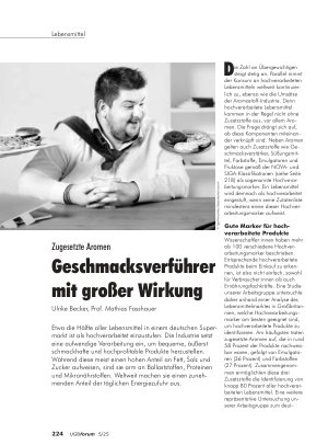 Vorschauseite 1: Zugesetzte Aromen Geschmacksverführer mit großer Wirkung