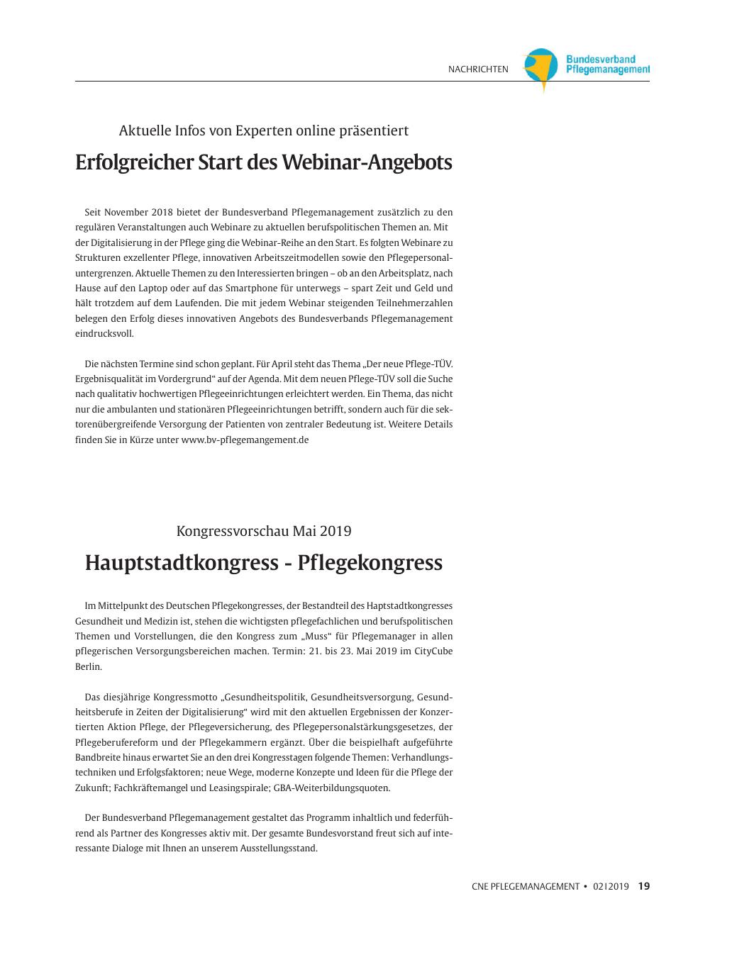 Vorschauseite 1: Nachrichten