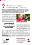 Vorschauseite 1: "Mental ermunternd pflegen: Das Individuum steht im Zentrum"