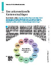 Vorschauseite 1: Eine unkonventionelle Karriere einschlagen.