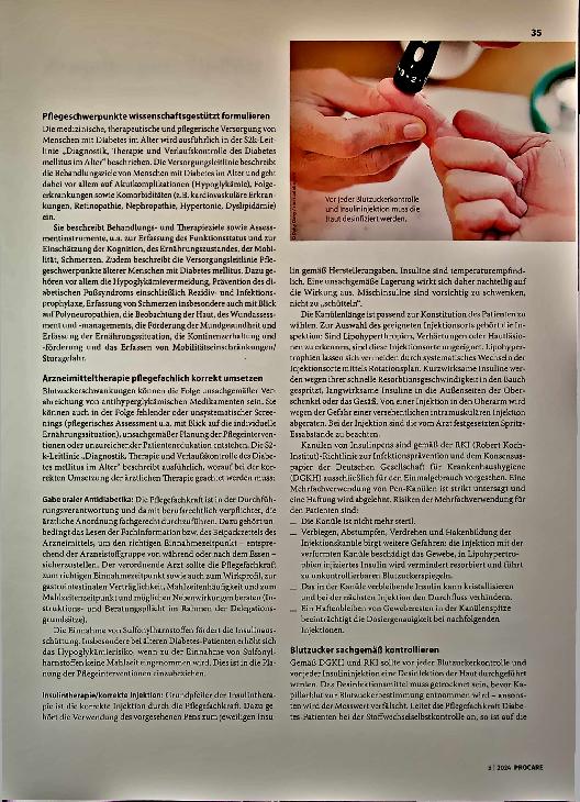 Vorschauseite 2: Patienten mit Diabetes im Alter gemeinsam versorgen
