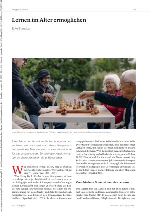 Vorschauseite 1: Lernen im Alter ermöglichen