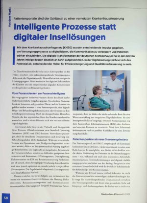 Vorschauseite 1: Intelligente Prozesse statt digitaler Insellösungen