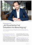 Vorschauseite 1: Bilanzgespräch „Als Feuerlöscher hat Zeitarbeit ihre Berechtigung“