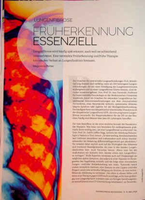 Vorschauseite 1: Lungenfibrose Früherkennung essenziell