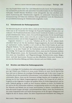 Vorschauseite 4: Zwischen relationaler Qualität und politischer Anschlussfähigkeit: Rathausgespräche als Bausteine Sorgender Gemeinschaften