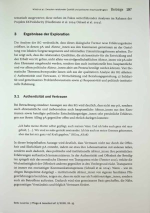 Vorschauseite 6: Zwischen relationaler Qualität und politischer Anschlussfähigkeit: Rathausgespräche als Bausteine Sorgender Gemeinschaften