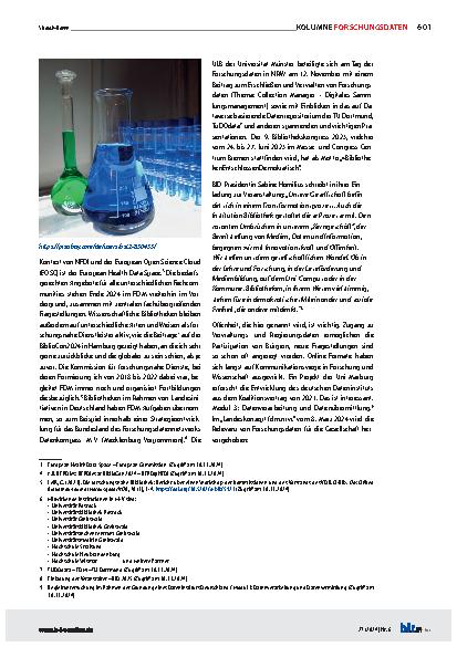 Vorschauseite 2: User Communities und Demokratiebildung mit qualitativ hochwertigen Forschungsdaten 2025 und die Magie der Weiterentwicklungen im FDM