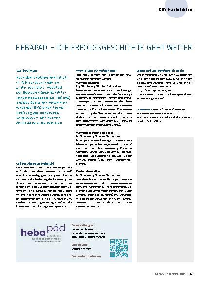 Vorschauseite 3: Dafür haben sie ja uns Teil 6 Fabelhafte Fortbildungen für fundiertes Fachwissen – Angebote made by DHV. Correction: Dafür haben sie ja uns Teil 6 fabelhafte Fortbildungen für fun…