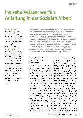 Vorschauseite 1: Ins kalte Wasser werfen. Anleitung in der Sozialen Arbeit.